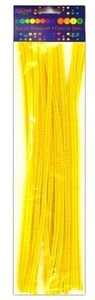 Druciki kreatywne żółte 30cm 25szt