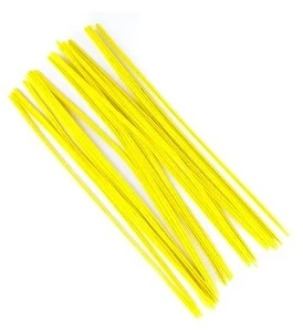 Druciki kreatywne żółte 30cm 25szt
