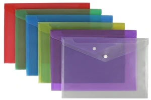 Teczka kopertowa A4 PP zatrzask BIURFOL mix