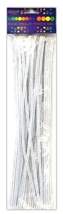 Druciki kreatywne białe 30cm 25szt