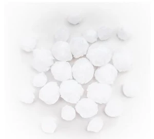 Pompony akrylowe MIX białe 24szt