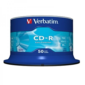 Płyta CD-R 700MB Verbatim 52xCake'50szt 43351