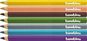 Kredka trójkątna gruba BAMBINO CZERWONA