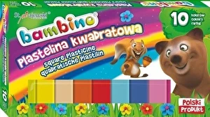 Plastelina Bambino kwadratowa 10 kolorów