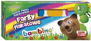 Farby plakatowe BAMBINO 8 kol 20ml