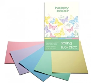 Blok deco Spring pastelowy A4/20 HAPPY COLOR