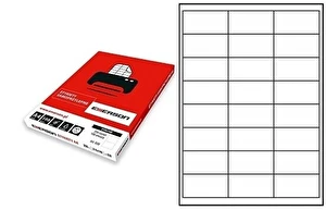 Etykiety samoprzylepne A4 Emerson 66x33,8 mm (podział na 24 szt) 100 ark