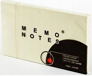 Karteczki samoprzylepne 125x75 100 szt żółte