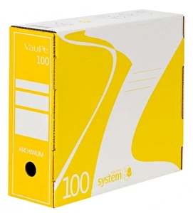 Karton archiwizacyjny A4 VauPe 100mm żółty