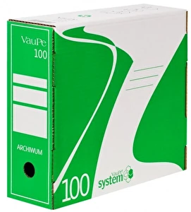 Karton archiwizacyjny A4 VauPe 100mm zielony