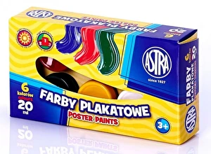 Farby plakatowe ASTRA 6kol 20ml