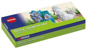 Glina rzeźbiarska Mona 500g samoutwardzalna biała