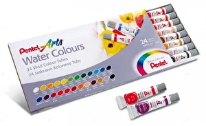 Farby akwarelowe Pentel 24 kol w tubach