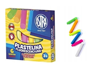 Plastelina Astra Fluorescencyjna 6 kolorów