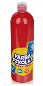 Farba szkolna Astra 500ml czerwona