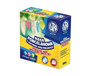 Masa Porcelanowa Astra z farbami perłowymi 3 kol.