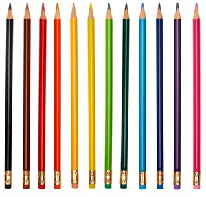 Kredki Astra ołówkowe 12 kol z gumką ŚCIERALNE