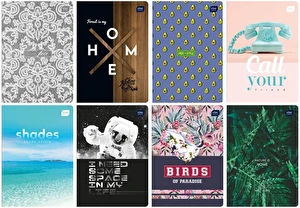 Zeszyt A5 80k gładki INTERDRUK mix wzorów