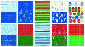 Blok z motywem Christmas Happy Color A4/10 150g