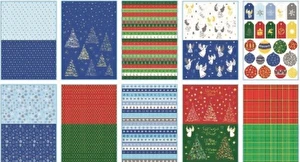 Blok z motywem Christmas Happy Color A4/10 150g