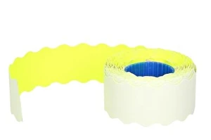 Taśma do metkownic 1-rzędowa 26x12 HMCT okrągła żółta