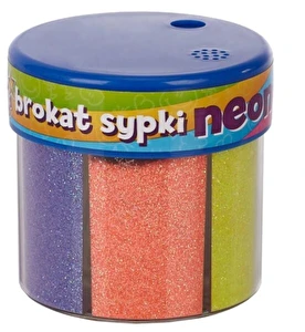 Brokat sypki Astra 50gx6 kolorów neonowych z dozownikiem