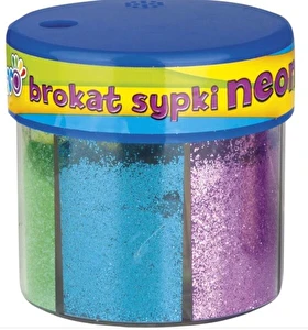 Brokat sypki Astra 50gx6 kolorów neonowych z dozownikiem