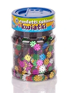Cekiny Confetti Astra 100g kolorowe kwiatki