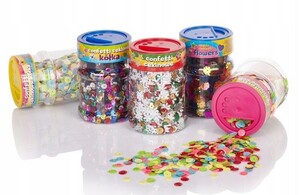 Cekiny Confetti Astra 100g kolorowe kwiatki