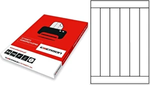 Etykiety samoprzylepne A4 EMERSON 245x35 mm (podział 6szt) 100 ark