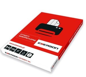 Etykiety samoprzylepne A4 EMERSON 245x35 mm (podział 6szt) 100 ark