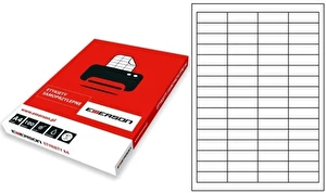 Etykiety samoprzylepne A4 Emerson 48,5x16,9 mm (podział 64szt) 100 ark