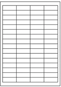 Etykiety samoprzylepne A4 Emerson 48,5x16,9 mm (podział 64szt) 100 ark