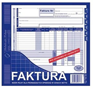 Faktura VAT 2/3 A4 oryg+kopia 102-2E