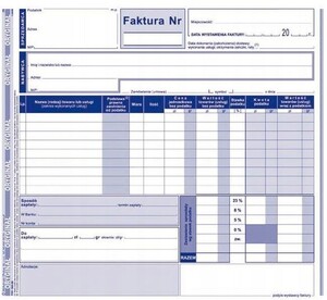 Faktura VAT 2/3 A4 oryg+kopia 102-2E