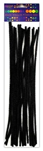 Druciki kreatywne czarne 30cm 25szt