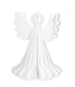 Dekoracja z papieru anioł 15cm