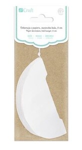 Dekoracja z papieru kula zawieszka 8 cm