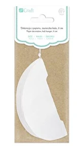 Dekoracja z papieru kula zawieszka 8 cm