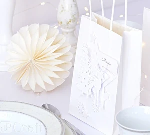 Dekoracja z papieru kula zawieszka 8 cm