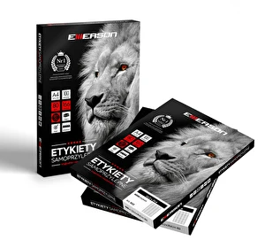 Etykiety samoprzylepne A4 Emerson 105x148 mm (podział 4szt) 100 ark