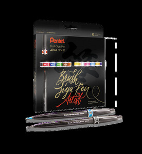 Pisaki Pentel Artist Brush Sign Pen SESF30 12 kolorów