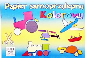 Zeszyt papierów kolorowych samoprzylepnych A4 8k.