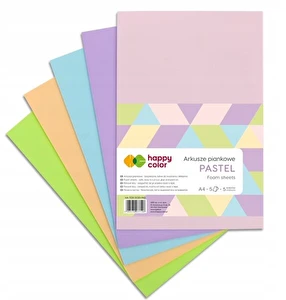 Pianka A4 Happy Color pastelowy mix 5 kolorów