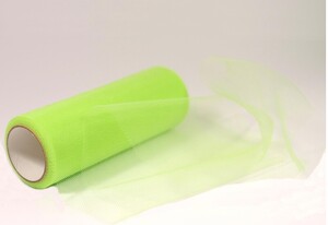 Tiul na rolce dekoracyjny 15cm x 9m j.zielony