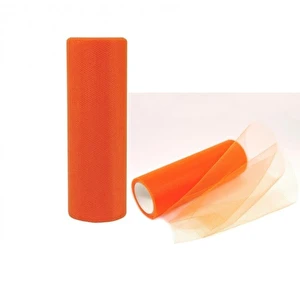 Tiul na rolce dekoracyjny 15cm x 9m pomarańczowy