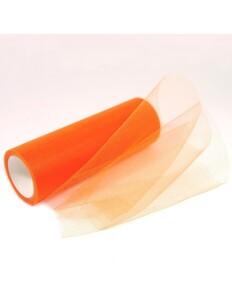 Tiul na rolce dekoracyjny 15cm x 9m pomarańczowy