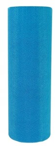 Tiul na rolce dekoracyjny 15cm x 9m jasno niebieski