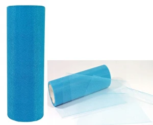 Tiul na rolce dekoracyjny 15cm x 9m jasno niebieski