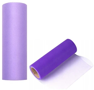 Tiul na rolce dekoracyjny 15cm x 9m fioletowy